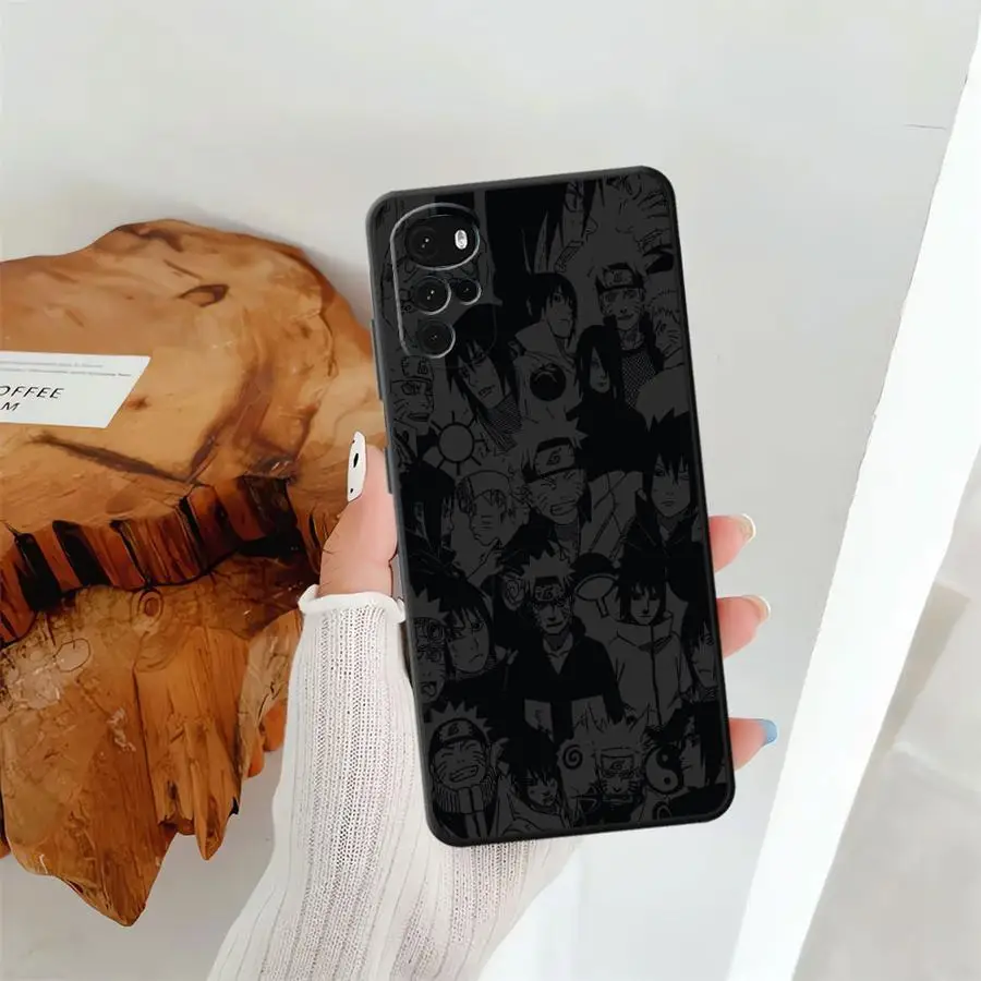 Funda para Motorola Mot G32 Edge 20 Pro 30 Lite G53 G30 G51 G73 G52 G71 G60 G50 G22 Edge40 G60s cubierta de teléfono negra personajes G31 - imagen 4