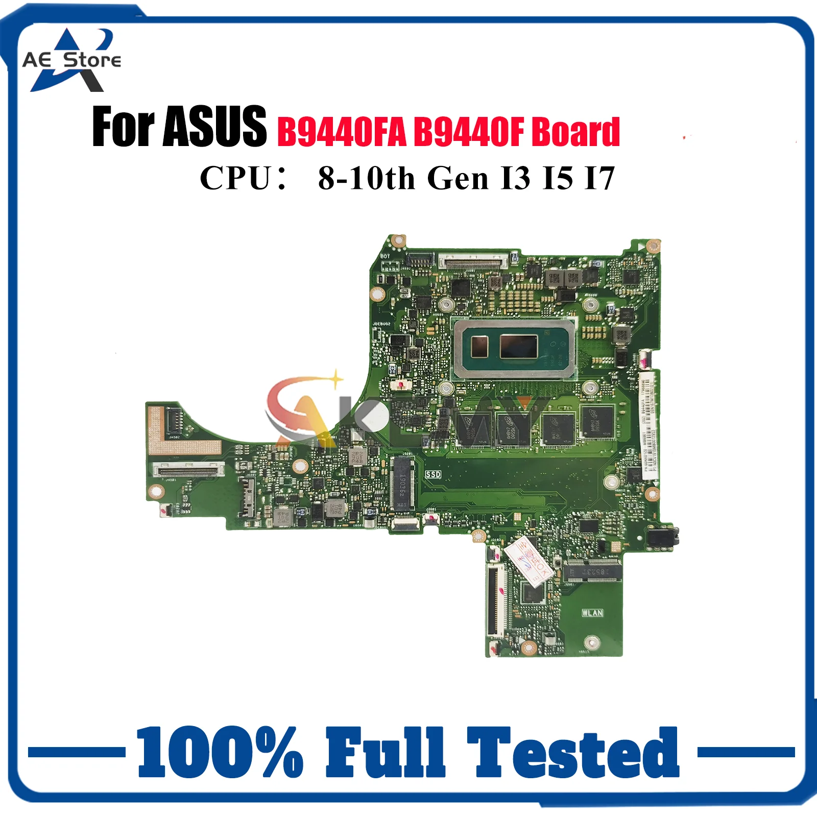 Placa base para ordenador portátil B9440FA para ASUS ExpertBook B9440FA B9440F placa base para portátil con CPU I3 I5 I7 100% pruebas OK envío rápido