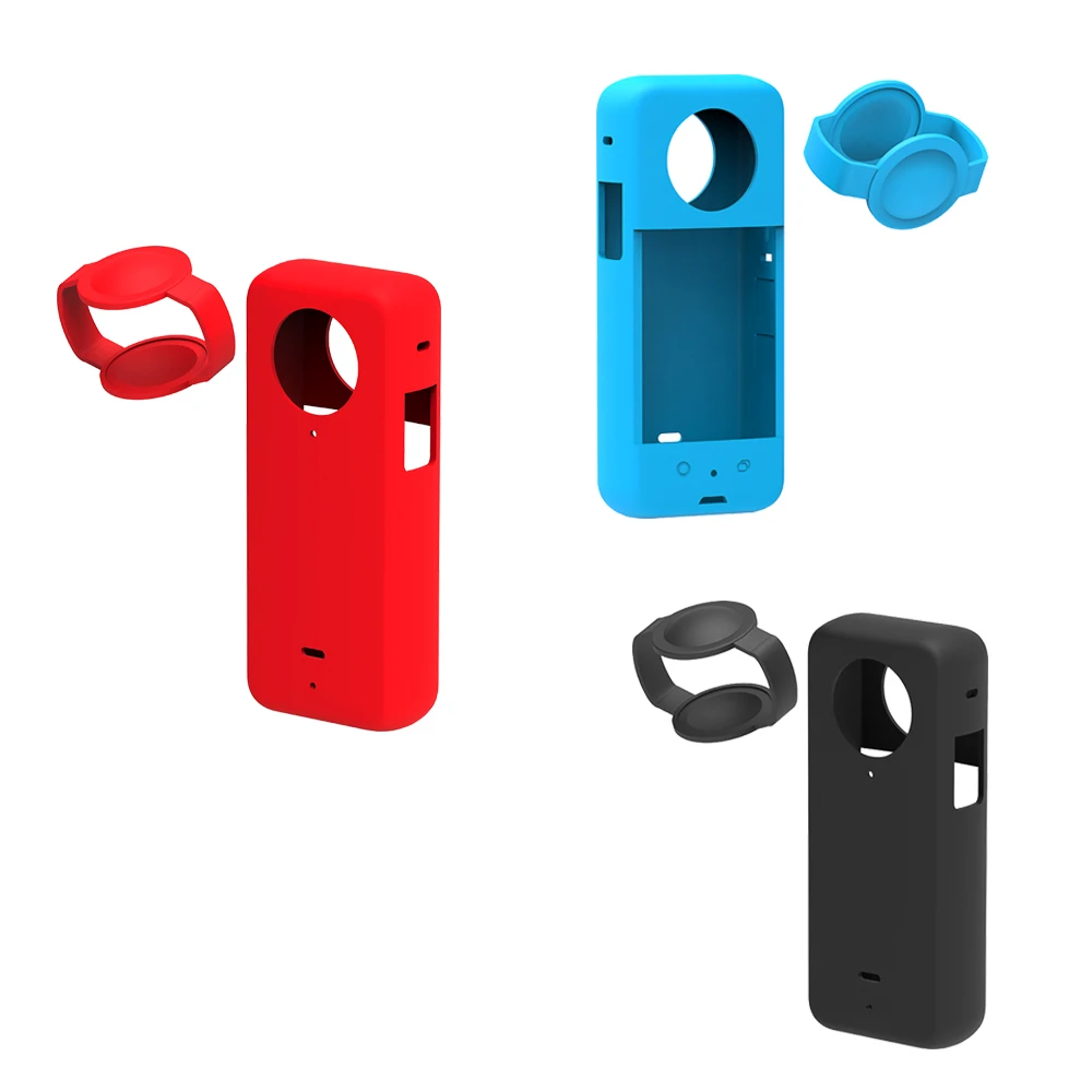 Cubierta protectora de silicona para cámara de acción, accesorios, cubierta protectora impermeable, Protector de cámara panorámica para Insta360 X3 - imagen 4