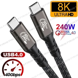 Cable USB4 Thunderbolt 4 40Gbps – 4K y PD240W para MacBook Pro