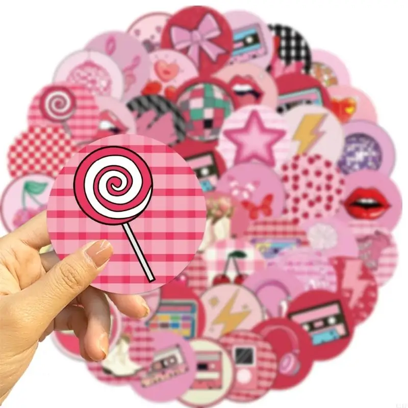 Pegatinas reutilizables con tema cerezas, calcomanías adhesivas removibles para Notebook, accesorios electrónicos, decoración - imagen 5