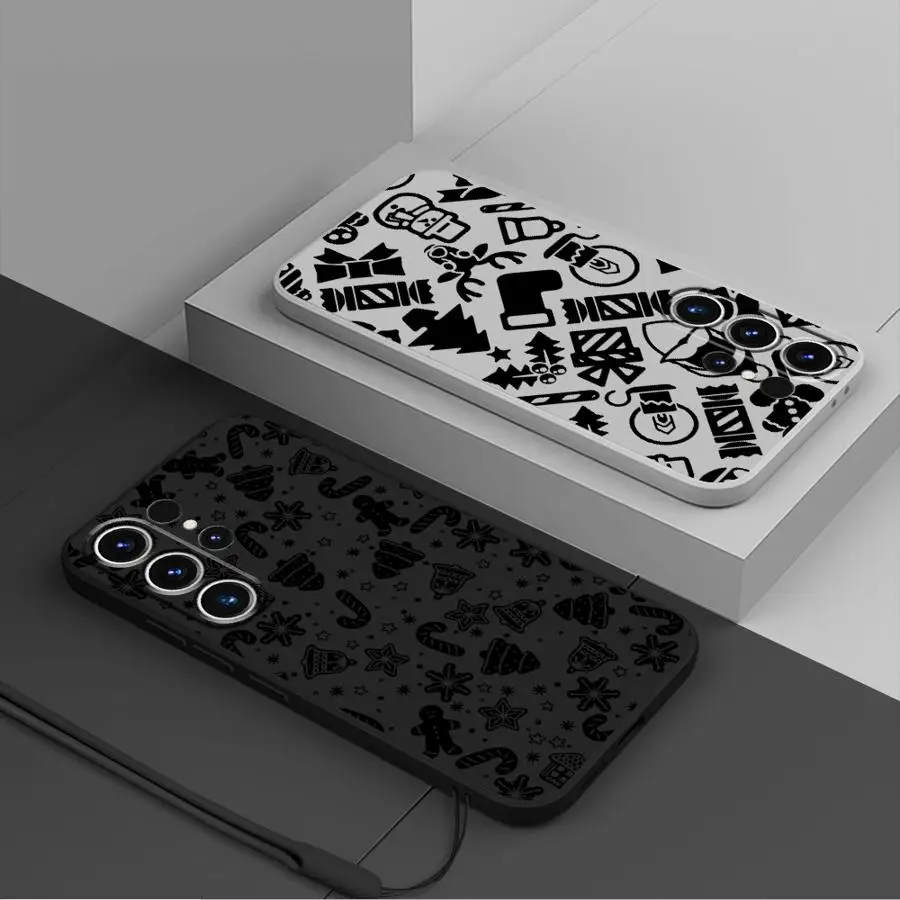 Funda de teléfono con funda suave a la moda con elemento navideño creativo para Samsung Galaxy S21 Plus S22 Ultra Note 20 10 Ultra S24 FE S25 Edge - imagen 2