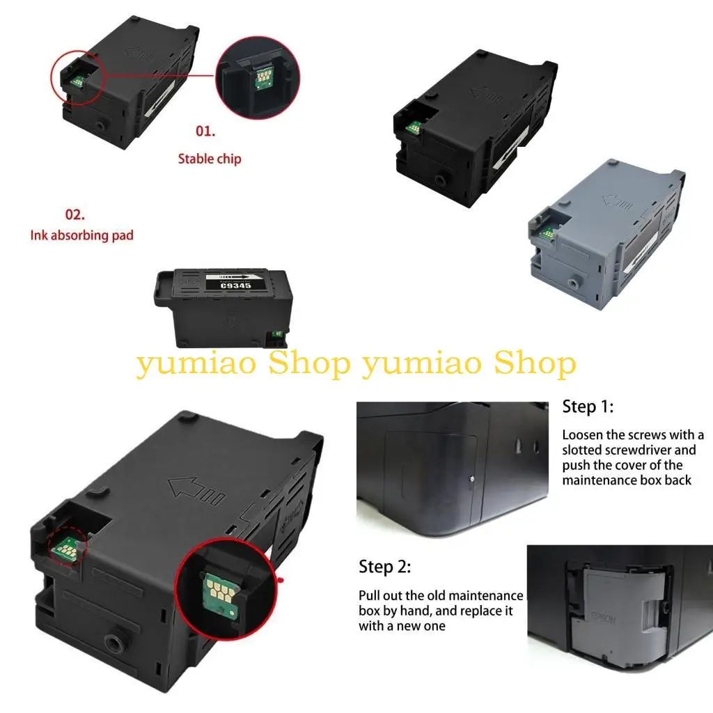 587b C9345 Caja mantenimiento Original para Piepson ET-5880 ET-5850 ET-5800