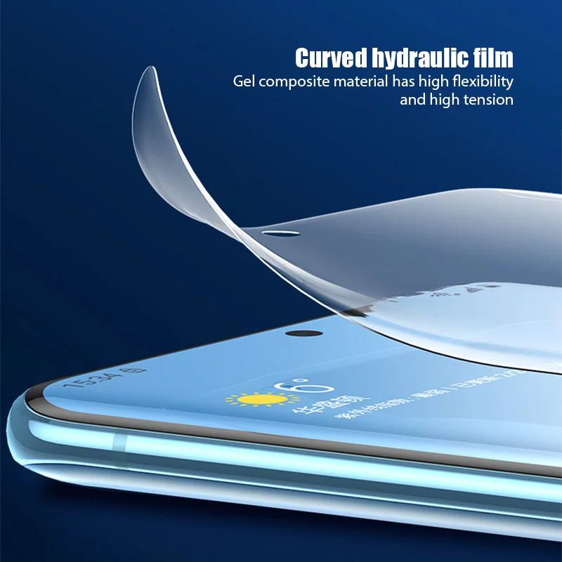 Película de hidrogel para Samsung Galaxy, Protector de pantalla sin cristal para modelos S21, S10E, S20 FE, Note 20, Ultra 10 Plus, A50, A51, A70, A71, A52, 4 unidades - imagen 5