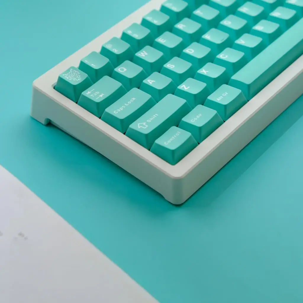 Teclas de teclado cian de 114 teclas, teclas PBT de doble disparo, perfil de cereza para interruptores Gateron MX, teclado mecánico para jugadores - imagen 5