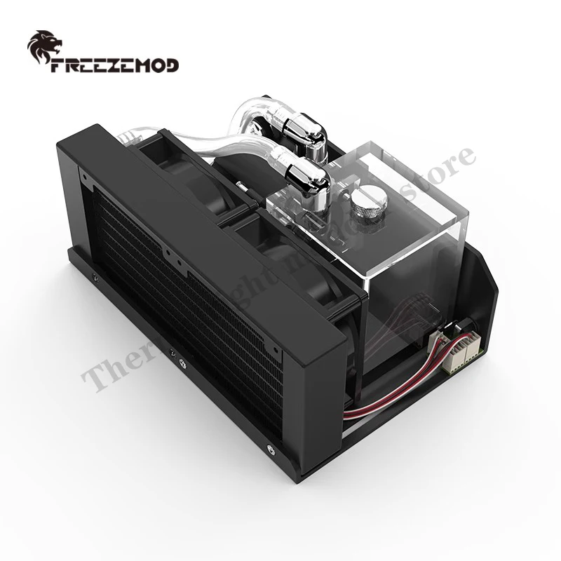 FREEZEMOD-enfriador de agua Industrial para PC, módulo térmico, ventiladores duales de desconexión rápida, elevación de tanque agrandada, 4M/600l/H, SLMZ-V-S - imagen 5