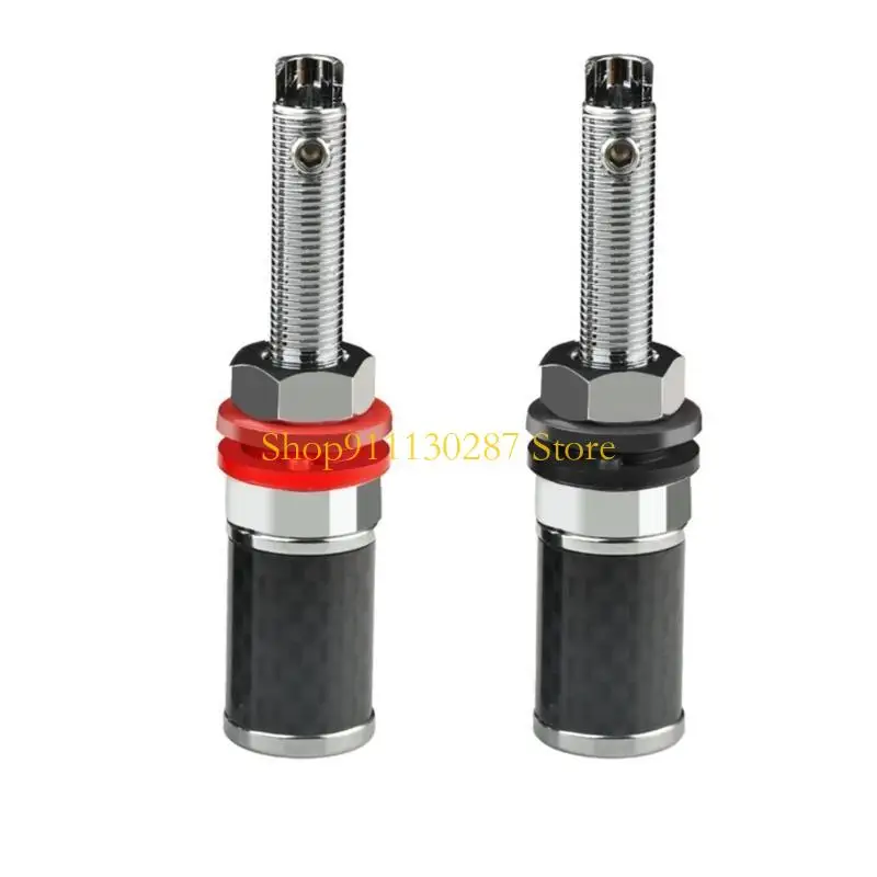 J1HC 1 par altavoz terminal rodio bloques terminal plateado amplificador tornillo largo conectores enchufe gato - imagen 5