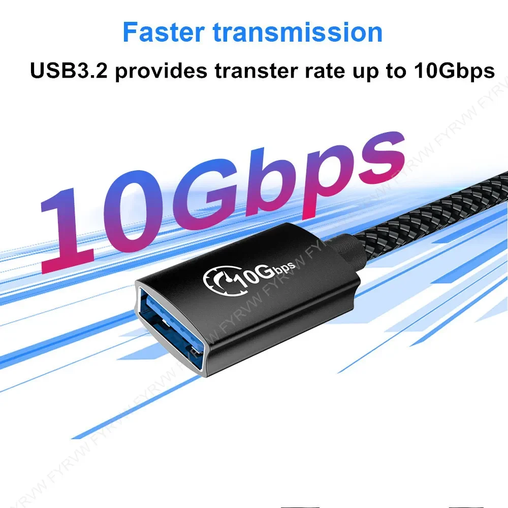 Cable Prolongador USB 3.2 Gen 2 Macho-Hembra 10Gbps - imagen 2
