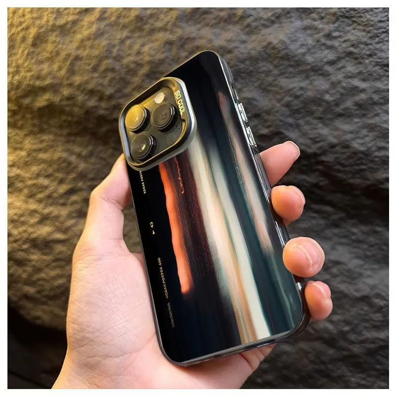 Funda de teléfono con patrón de sombra de luz irreal para iPhone 17 16 15 14 Plus 13 12 11 16E Pro Max 17 Air X XR XS, funda trasera dura mate - imagen 2