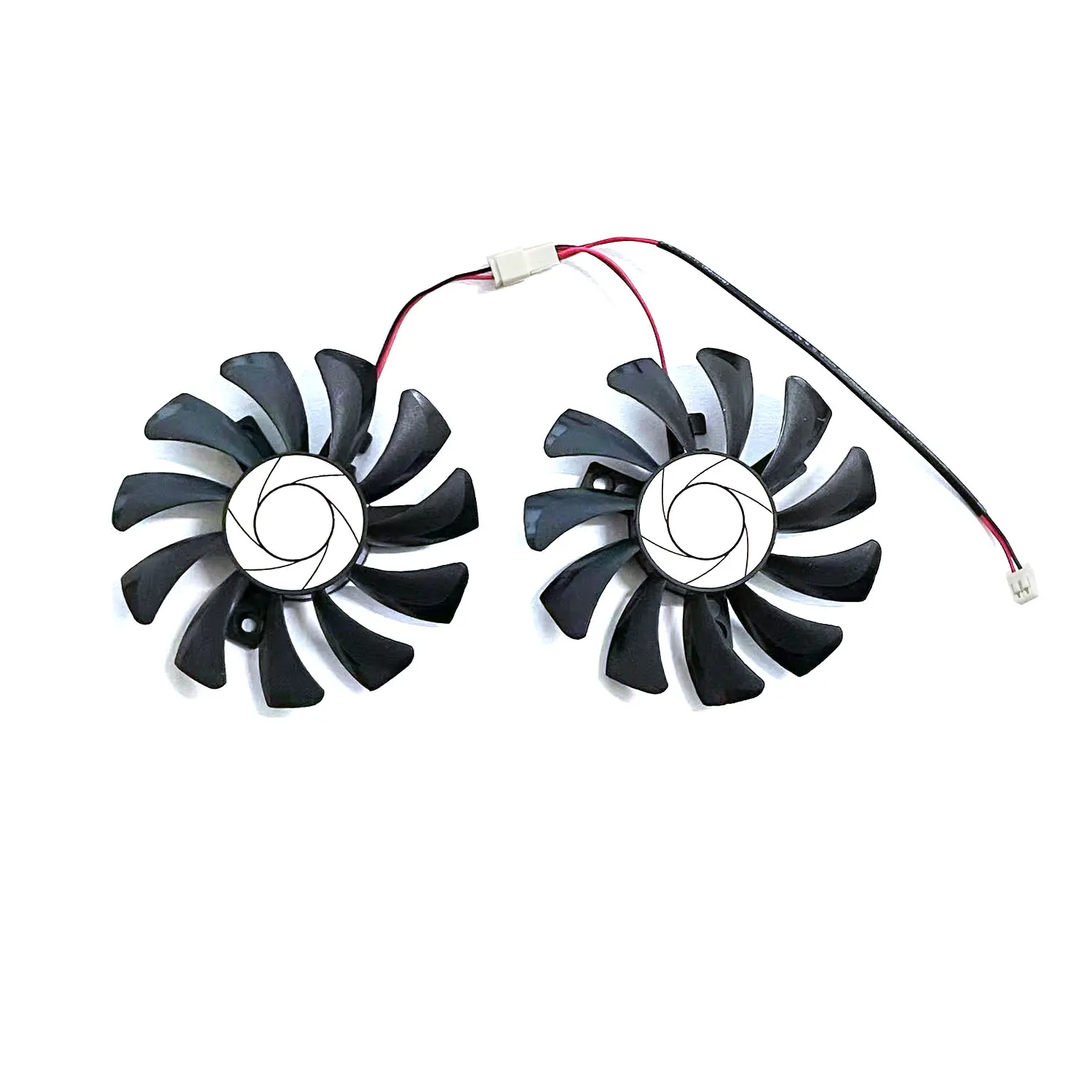 75MM HA8010H12F-Z GTX1050 GPU ventilador de refrigeración reemplazo para MSI GTX 1050 2GT OC 1050Ti 4GT ventiladores de refrigeración de tarjeta de vídeo gráfica 2 pines - imagen 2