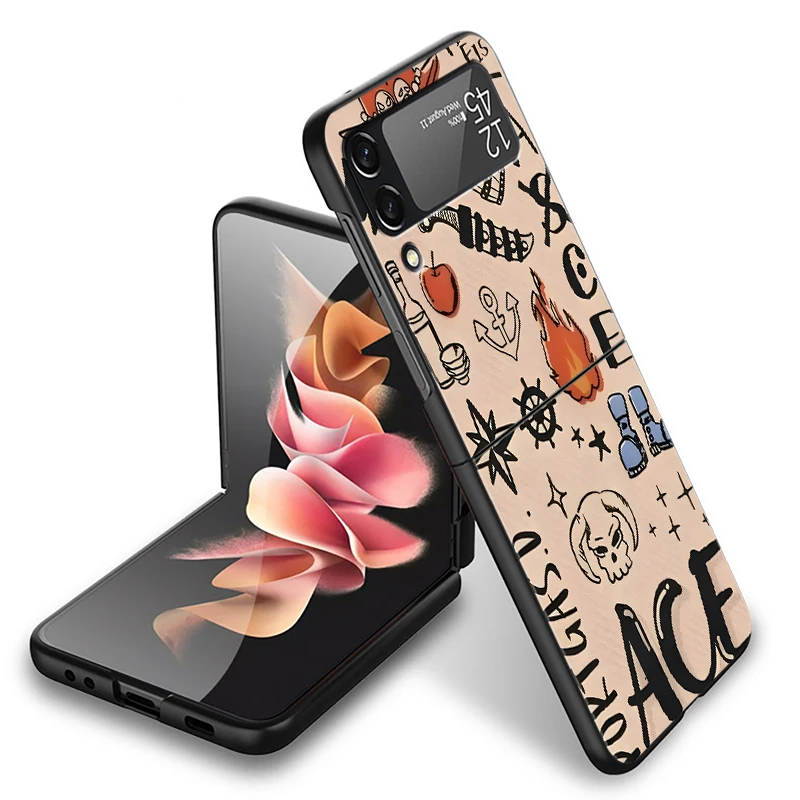 Cool One Piece ASCE Logo contraportada funda de teléfono para Samsung para Galaxy Z Flip 5 Z Flip 3 Z FLIP 6 Z Flip - imagen 3