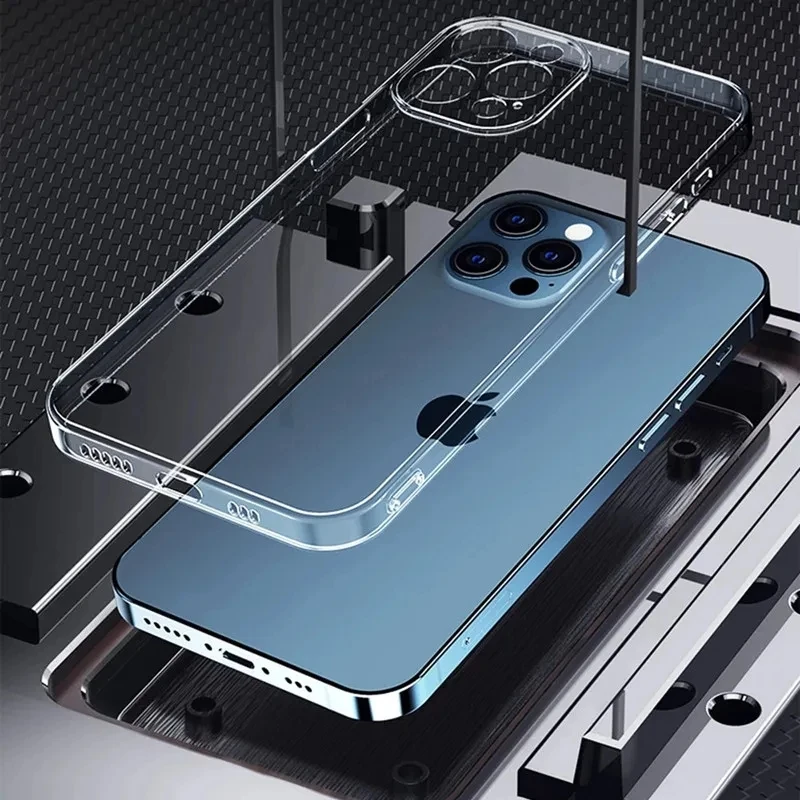 Funda transparente de silicona TPU para iPhone, carcasa trasera transparente para modelos 11, 12, 13 Mini, 14, 15 Pro, Xs Max, X, XR, 8, 7, 6, 6s Plus, SE 2020, 2022 - imagen 5