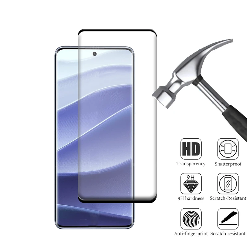 Protector de pantalla para Xiaomi Redmi Note 14 Pro, cristal templado curvado completo, 9H, 4 unidades - imagen 3