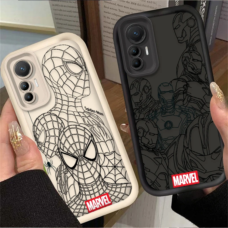 Funda Hero Iron Spider Man para Xiaomi Poco X7 X6 X5 X3 NFC F7 F6 F5 F3 M7 M6 Pro 4G 5G Mi 12 11 Lite NE 5G 13T 12T 11T 14T Pro - imagen 2