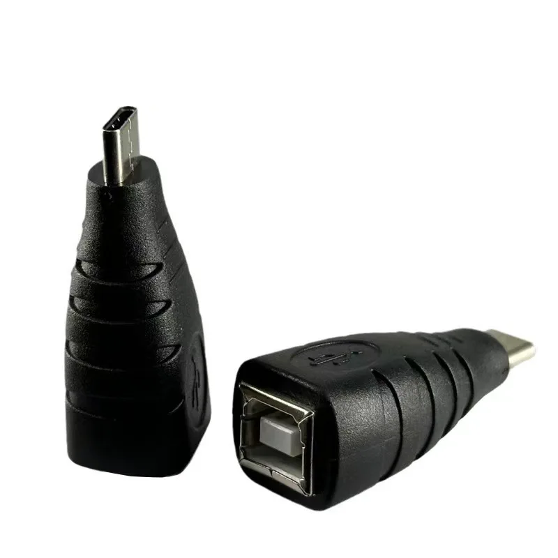 Adaptador de conector tipo USB 2.0 B, mini-USB micro-USB tipo C macho a USB B (MIDI) hembra adaptador de extensión de datos y alimentación - imagen 2