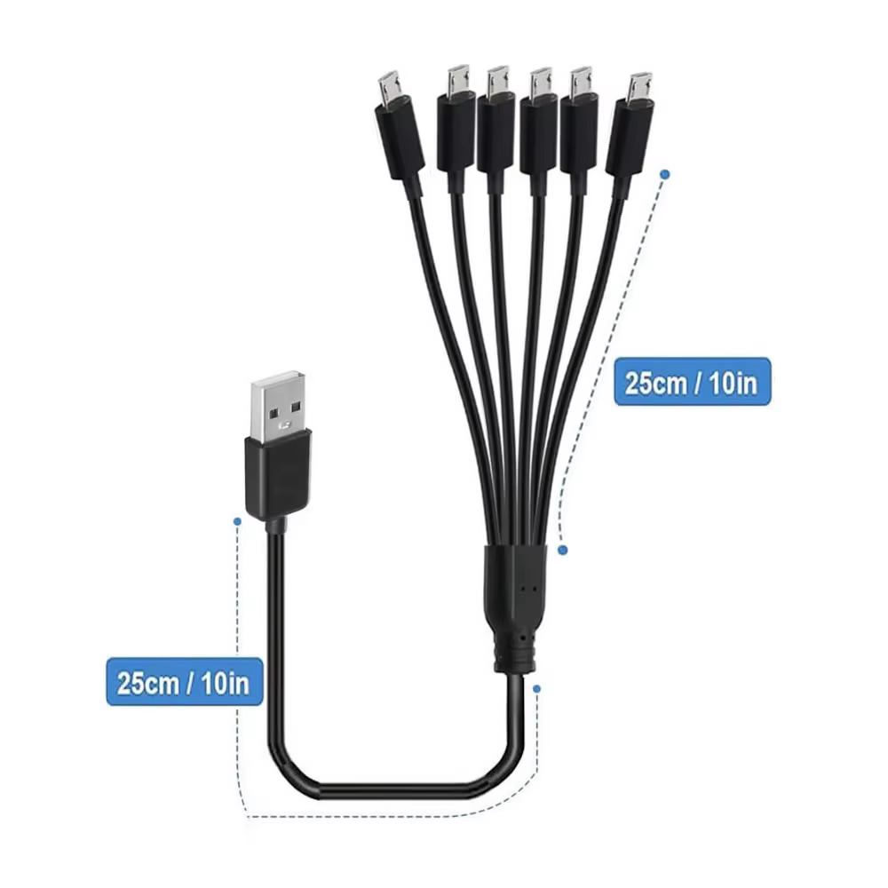Cable divisor Micro USB para cargar varios dispositivos Android - imagen 3