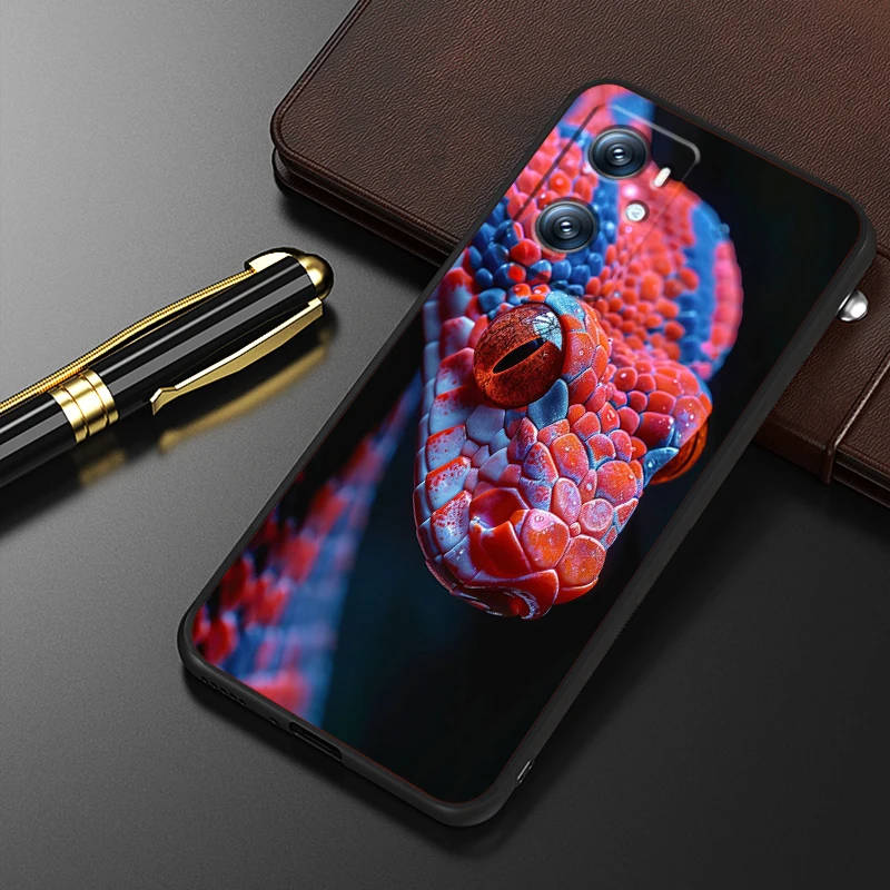 Diseño fresco de dragón serpiente para Xiaomi Redmi 9A 9C 9AT 10C 9 9T 10 12C 13C A3 12 K60 A1 K50 K40 5G funda de teléfono suave negra - imagen 4
