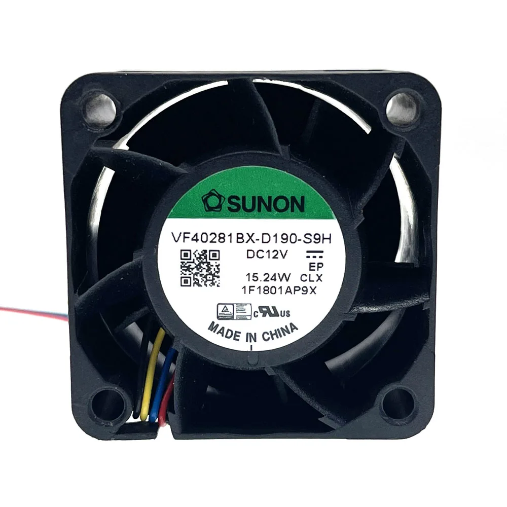 Ventilador de refrigeración de refuerzo de coche de Radio RC de alta velocidad de 40MM, VF40281BX-D190-S9H 40X40X28mm 12V 25000RPM doble bola alta presión de aire - imagen 3