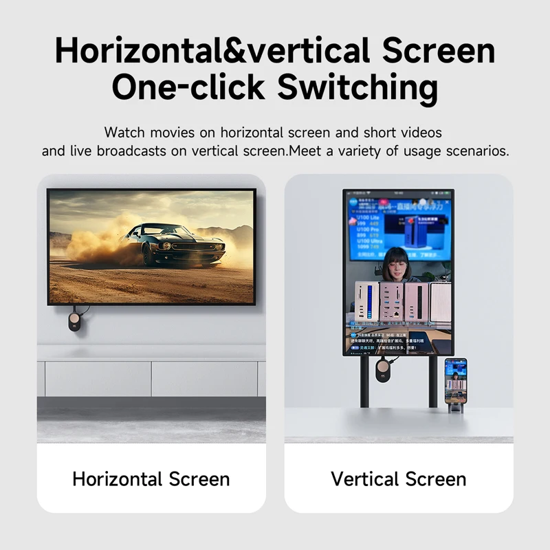 Hagibis-adaptador Dongle de pantalla Compatible con HDMI, extensor inalámbrico 4K @ 60Hz para ordenador portátil, PC, Smartphone, HDTV, proyector iOS - imagen 4