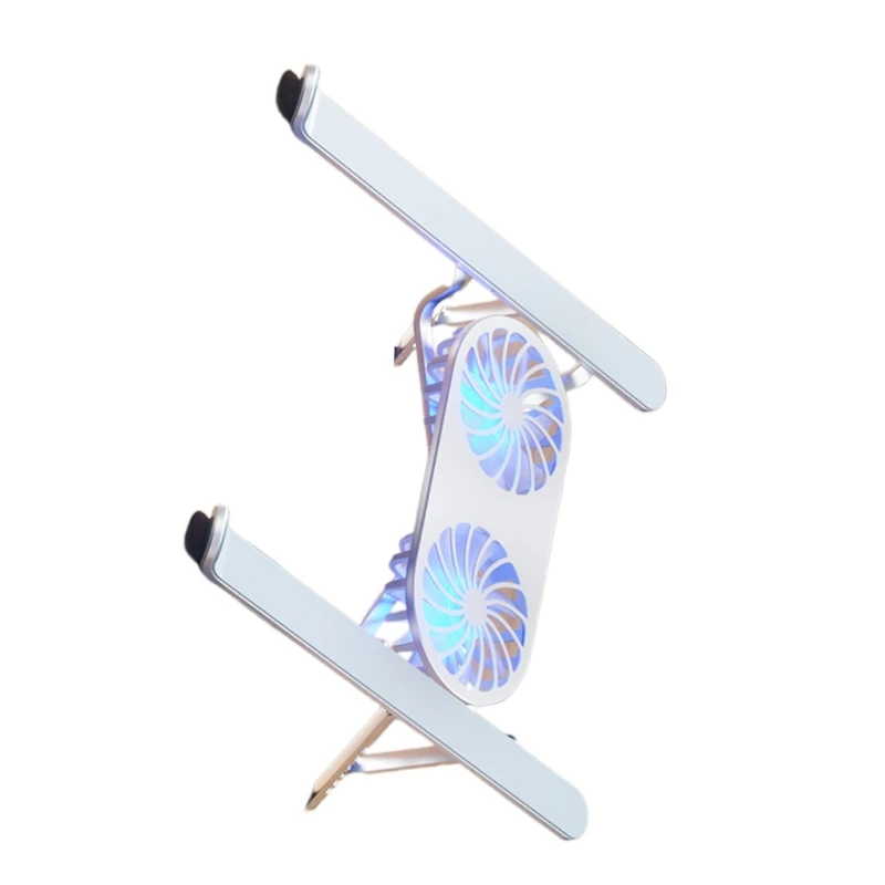 Soporte aluminio LED del cojín enfriamiento portátil del ordenador portátil para juego y oficina - imagen 5