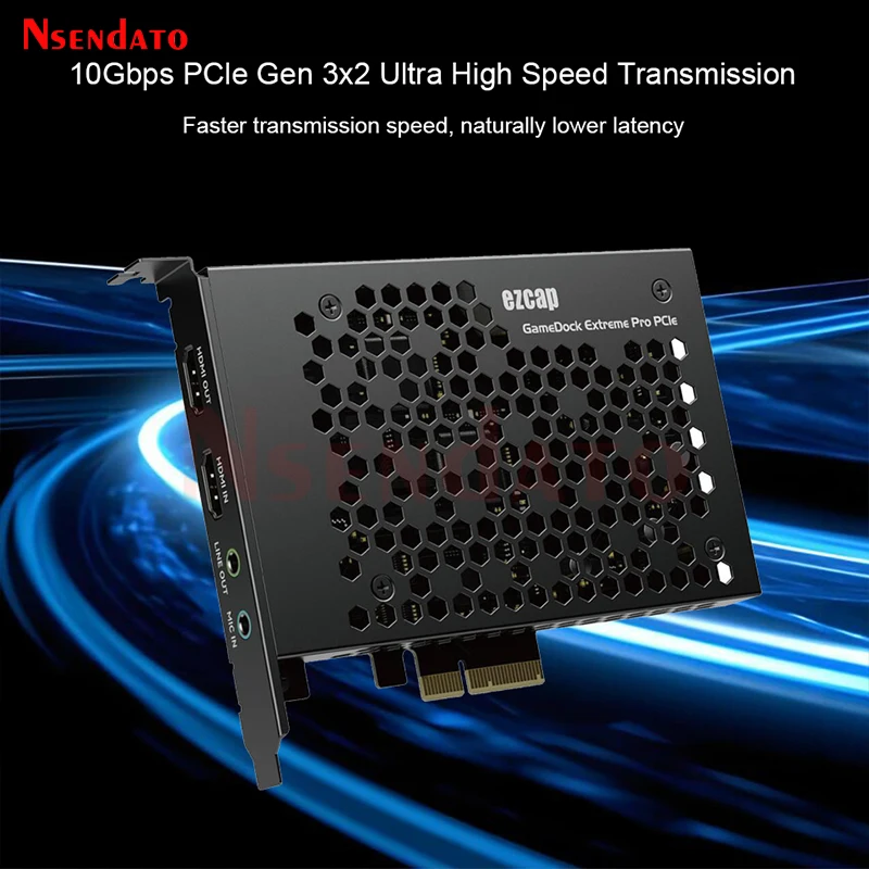 Ezcap406 GameDock Extreme Pro PCIE 4K HDMI Gen2 grabadora de tarjetas de captura de videojuegos para transmisión en vivo portátil PC cámara DSLR - imagen 4