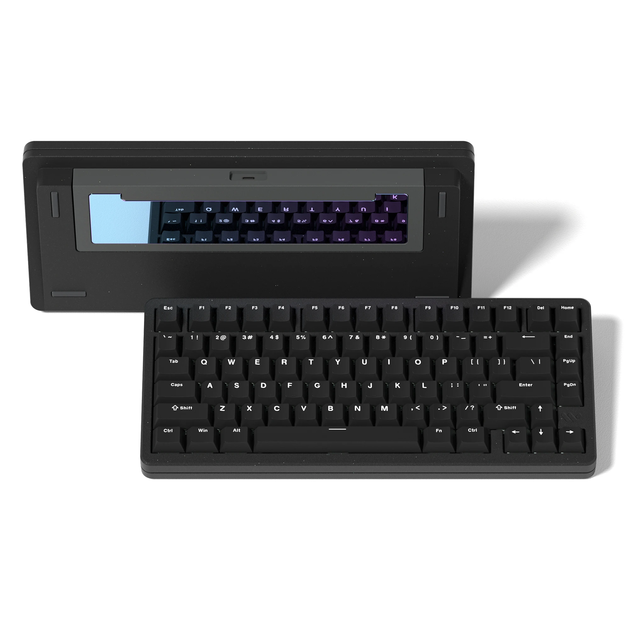 Womier negro SK75 75% trimododo carcasa de aleación de aluminio intercambio en caliente Teclado mecánico para juegos RGB teclado inalámbrico montado con junta - imagen 2