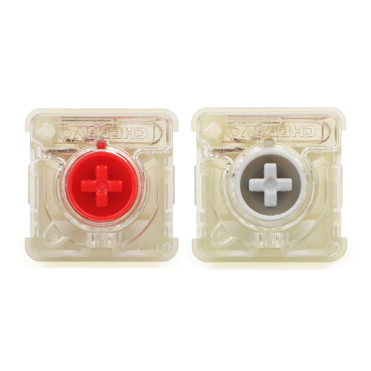 Cherry-Teclado mecánico con Bluetooth para ordenador portátil, pulsador RGB de bajo perfil, color rojo y plateado, personalizado, Delgado, Mx, retroiluminado