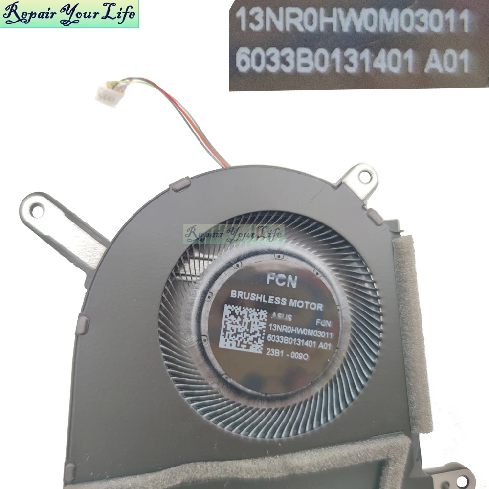 Ventilador de refrigeración de CPU GPU para ASUS TUF Gaming FX607 FA607 FX607J FX607JU FA607PI radiador enfriador de ordenador portátil 13NR0HW0M03011 DFSCK22D05883P - imagen 4