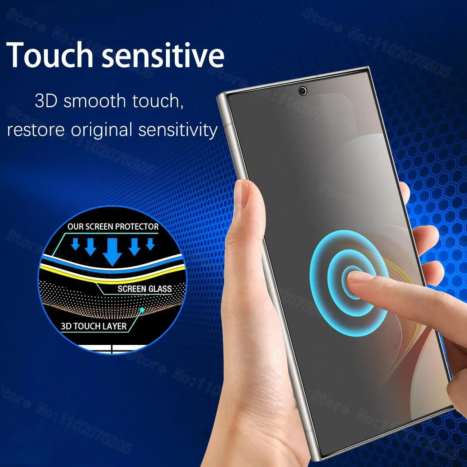 Paquete de 2 protectores de pantalla de vidrio templado mate para Samsung S25 Ultra S25 Plus FE para Samsung S21 S22 S23 S24 Ultra Plus S24 S23FE - imagen 5