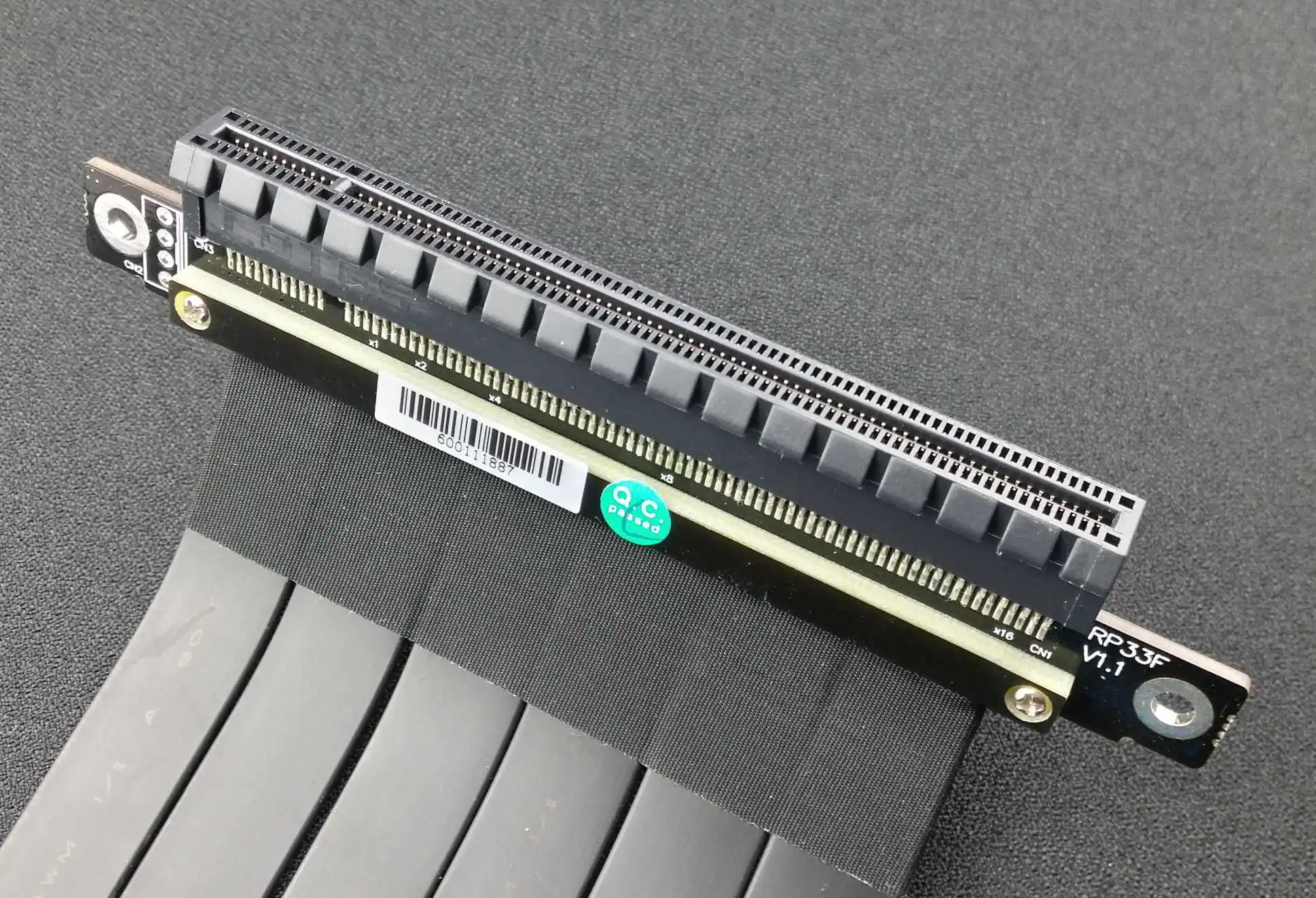 Cable de extensión de tarjeta gráfica PCI-E, 3,0x16, se coloca verticalmente en el chasis PCIe 16x - imagen 3