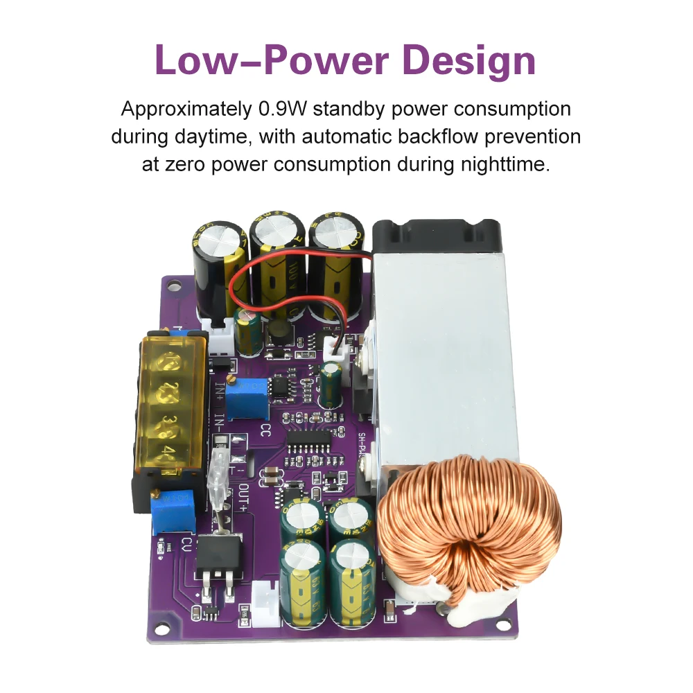 Módulo reductor ajustable DC 18-90V 800W controlador de carga Solar MPPT 0-25A convertidor Buck DC-DC para baterías de iones de litio - imagen 3