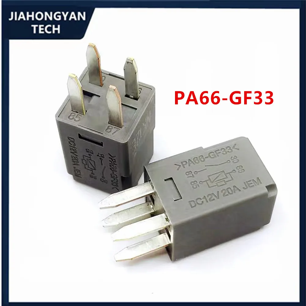 PA66-GF33-relé automotriz 13848981 DC12V 20A, 4 pines, original, nuevo