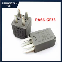 PA66-GF33-relé automotriz 13848981 DC12V 20A, 4 pines, original, nuevo