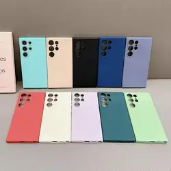 Funda de silicona líquida para Samsung Galaxy S25/S24/S23 antigolpes