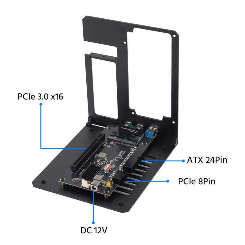 Base GPU compatible con Thunderbolt de carga PD de 85W para portátil a tarjeta gráfica externa 40Gbps para Macbook Windows - imagen 5