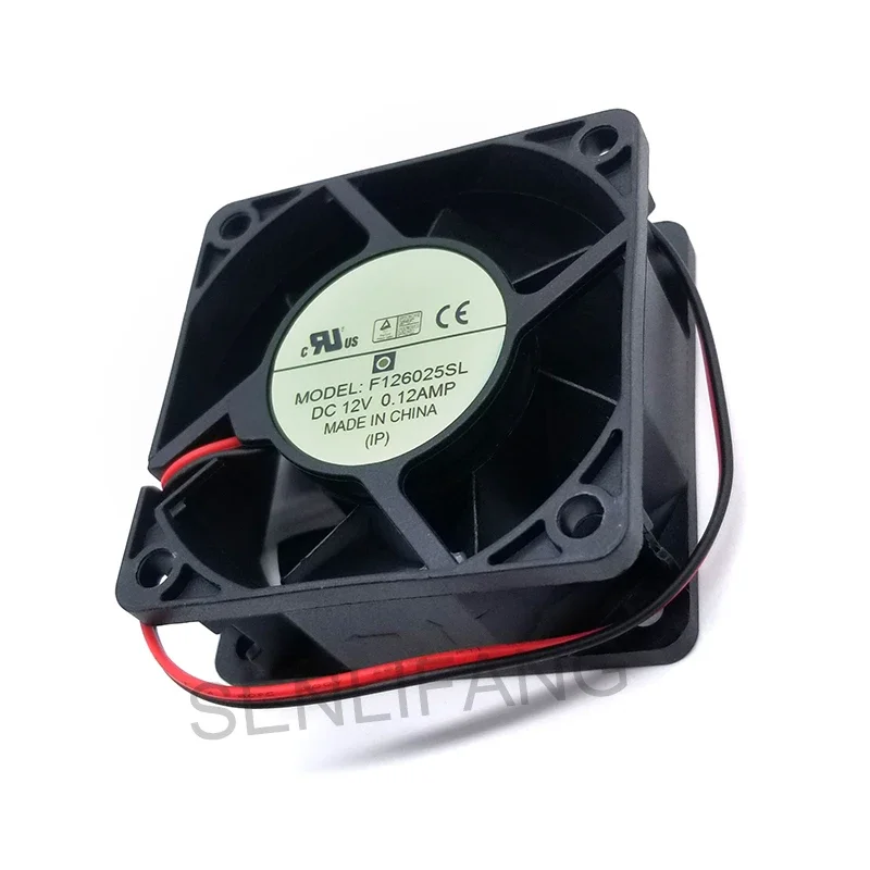 Ventilador de refrigeración para Everflow, 6CM, nuevo, F126025SL, DC12V, 0.12AMP, 2 líneas, 60x60x25MM