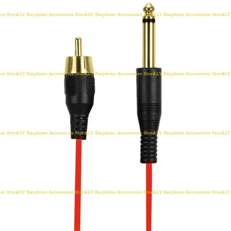 462e 1.8m color RCA Machine Hook Line Pen RCA 6.35 mm Conector mono OD2.2 Material tipeo suave - imagen 5