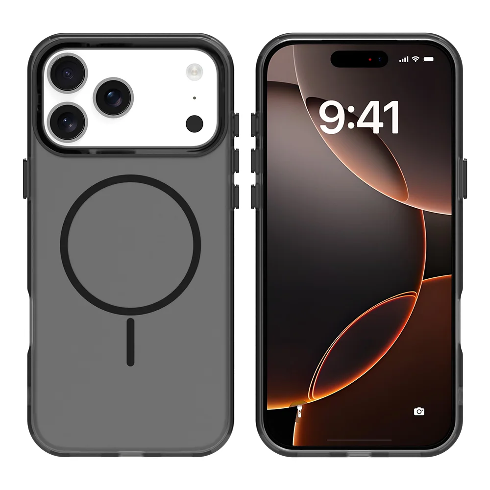 Funda de teléfono magnética translúcida de lujo para iPhone 17 Pro Max 16 15 14 13 12 11 Pro Max 16 Plus protección parachoques a prueba de golpes - imagen 2