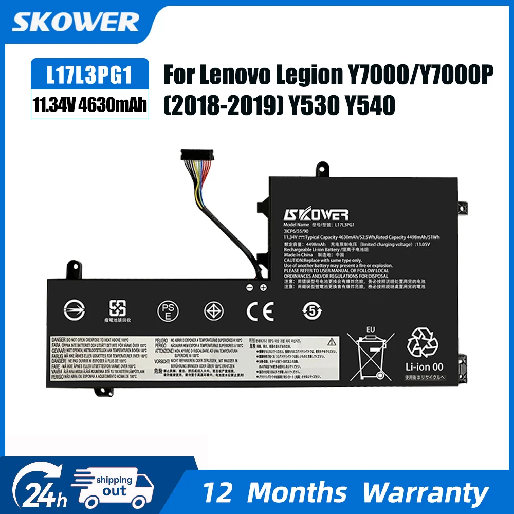 SKOWER L17L3PG1 para Lenovo Legion Y530-15ICH Y540-15IRH/17IRH Y730 Y740 Y7000 Y7000P L17C3PG2 L17C3PG1 L17M3PG2