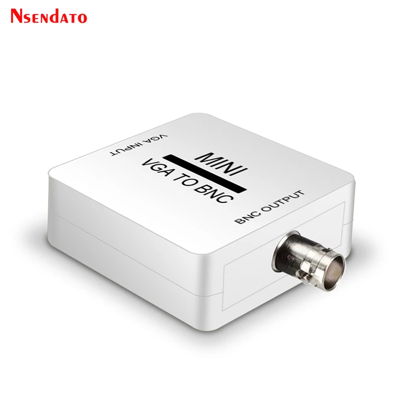 Mini HD VGA a BNC convertidor de vídeo caja compuesta VGA a BNC adaptador Convertidor caja de conmutador Digital para Monitor HDTV - imagen 2