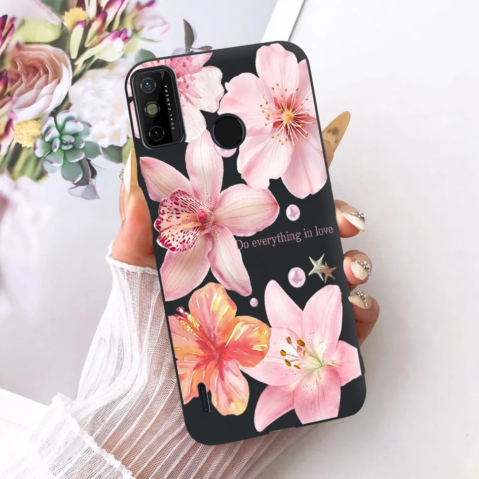 Funda para Tecno Spark 6 Go/ Spark Go 2020 / Spark Go 2021, funda Popular de silicona con flor y limón, funda suave para Tecno KE5j KE5k Capa - imagen 4