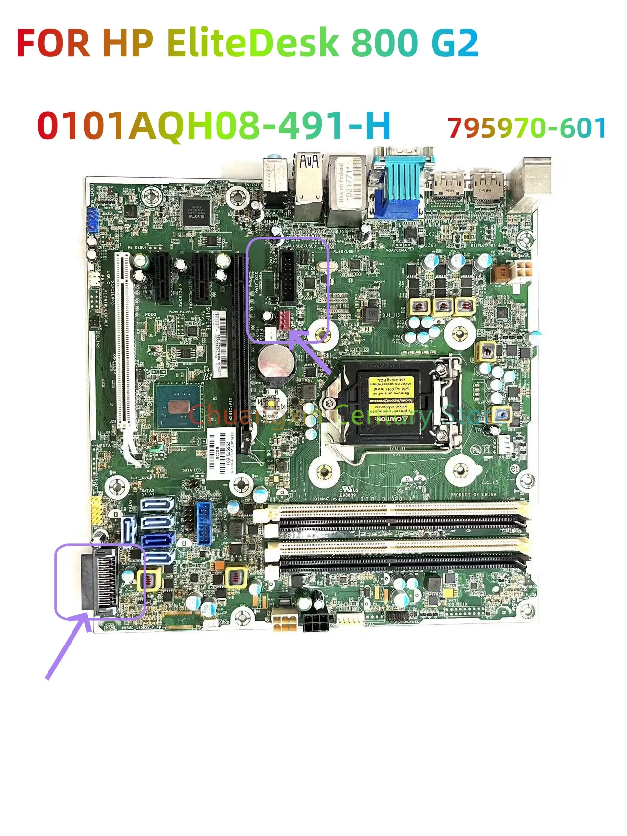 Utilizado para la placa base todo en uno HP EliteDesk 800 G2 795970 -601 0101AQH08-491-H 100% probado completamente