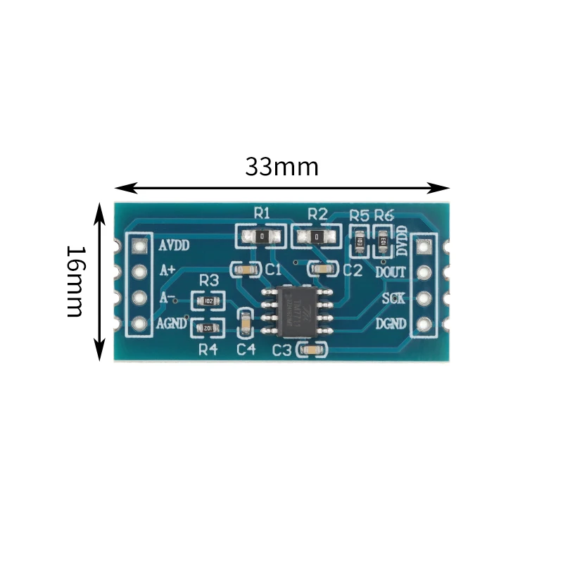 Módulo TM7711/sensor de pesaje electrónico 24 módulo AD microcontrolador sensores de presión HX710A - imagen 5