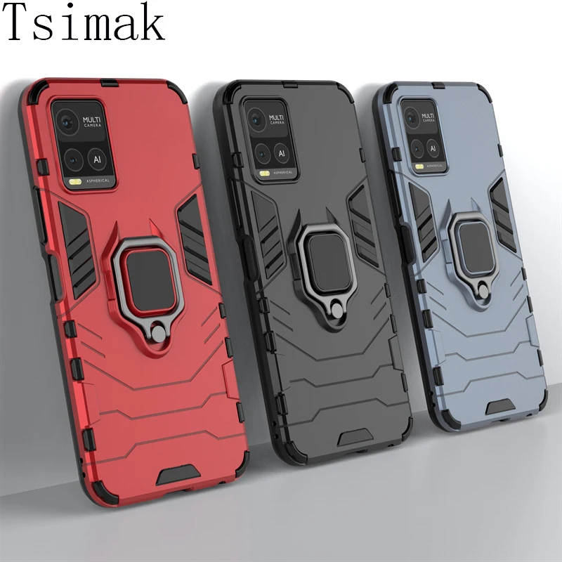 Funda para Vivo iQOO 8 9 Pro iQOO9 SE Y55 Y55S Y76 Y76S 5G, carcasa protectora, soporte magnético, carcasa trasera - imagen 2