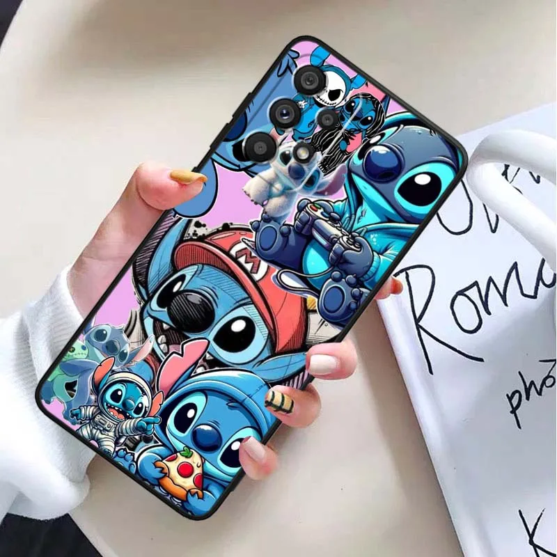 Amante del punto para Samsung Galaxy A54 A55 A56 A70 A71 A72 A73 J4 J6 M02 M11 M12 5G funda de teléfono negra - imagen 4