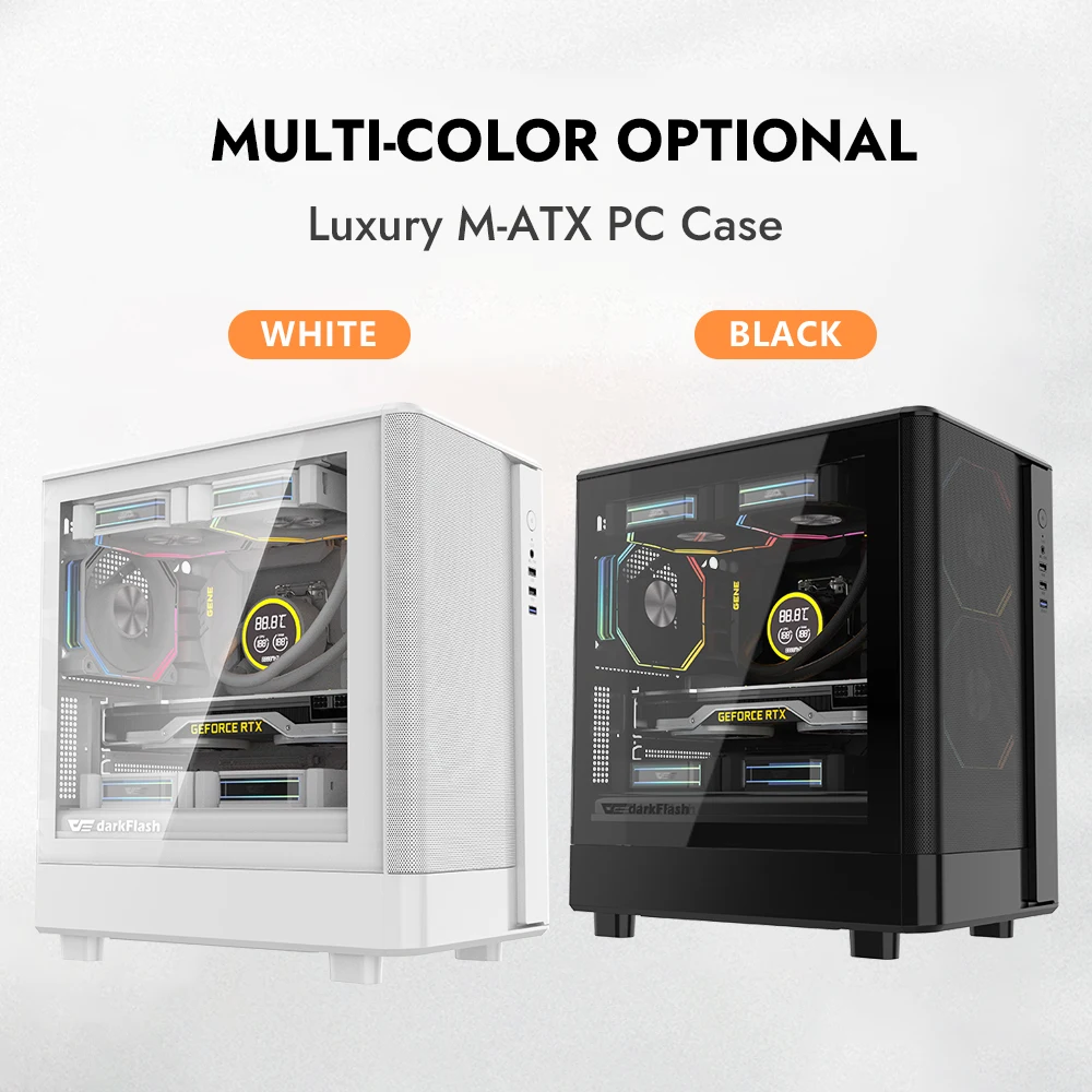 Darkflash DB330M MESH PC caja de ordenador Gabinete Gamer USB 3,0 soporte 240 refrigeración por agua Mini Matx ITX Diy Gaming caja de ordenador - imagen 5