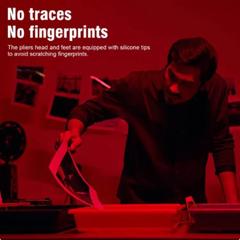 1 Juego pinzas impresión bambú para desarrollo películas en habitación oscura, paquete equipo desarrollo películas para entusiastas fotografía, uso en habitación oscura - imagen 3