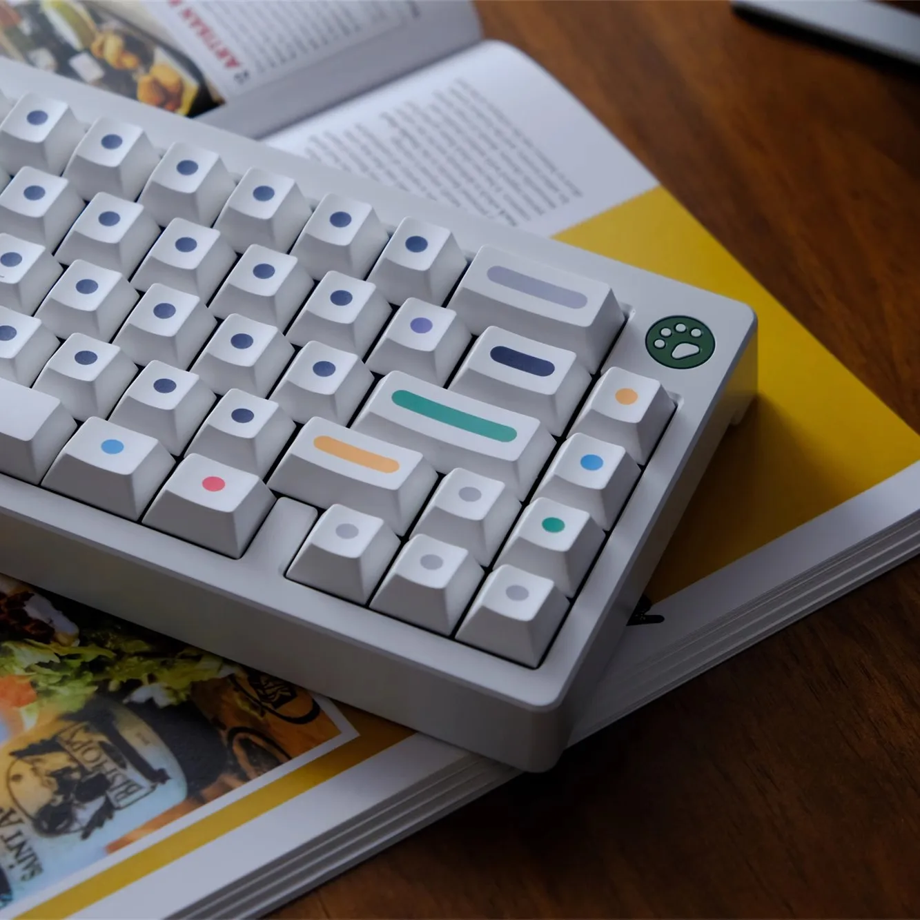 Juego de 133 teclas clon GMK Dots, PBT Dye, subcama, perfil de cereza para Keychron K2 65% 75% Anne GH60 GK64 Poker - imagen 5