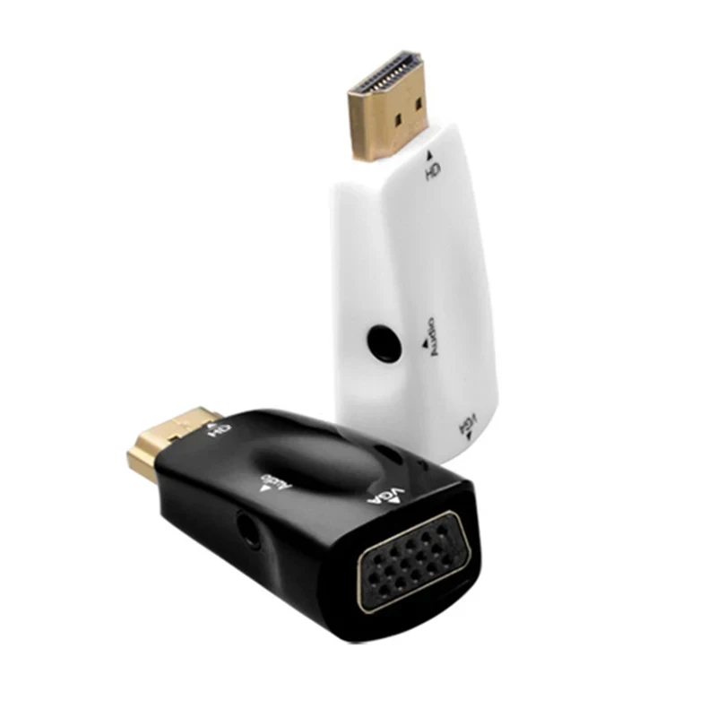 Adaptador HD macho a VGA hembra compatible con HDMI, convertidor de Cable de Audio 1080P 720P para PC, portátil, TV Box, proyector de pantalla de ordenador - imagen 4
