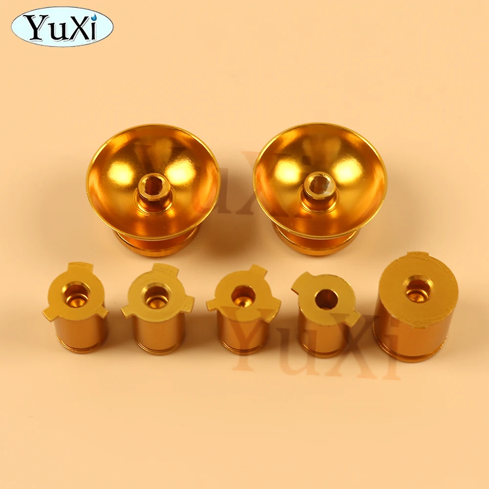 1Set For Xbox 360 Aluminium Metal ABXY Bullet Button 3D Analog Joystick Thumbstick Grip Caps Gamepad Controller Repair Parts - imagen 2